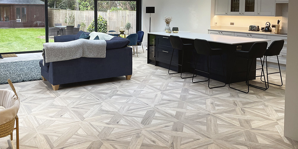 Horsham oak-effect porcelain floor tiles